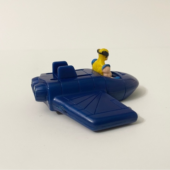 1996 Marvel X-Men Wolverine Blue Plastic Toy Vehicle - Picture 5 of 12